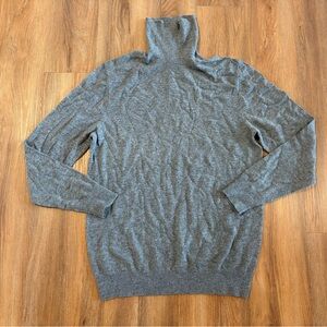 Men's Gray Sweater, wool cashmere blend, new, size large